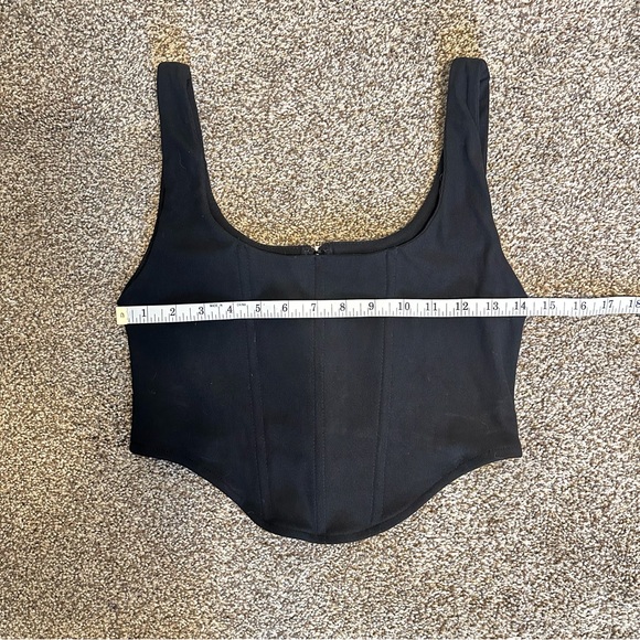 NanaMacs Corset Black Women's Tank Top - Picture 3 of 7